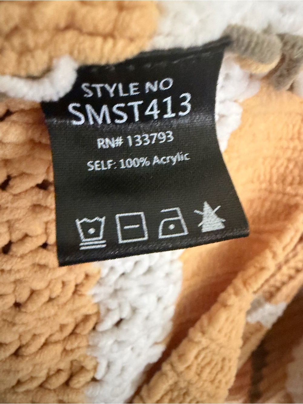 POL Mustard, White & Brown Striped Crewneck Sweater - Picture 5 of 7